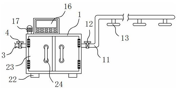 Intelligent control type spraying humidifier