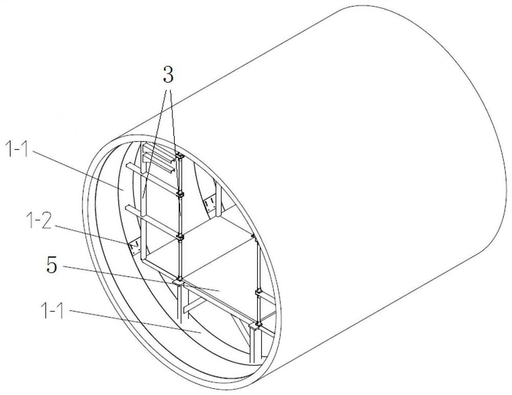 A bamboo composite comprehensive pipe gallery that can accommodate multiple types of pipes