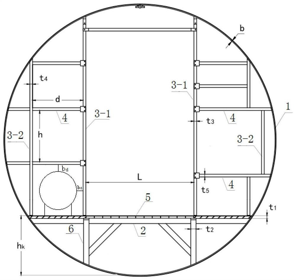 A bamboo composite comprehensive pipe gallery that can accommodate multiple types of pipes