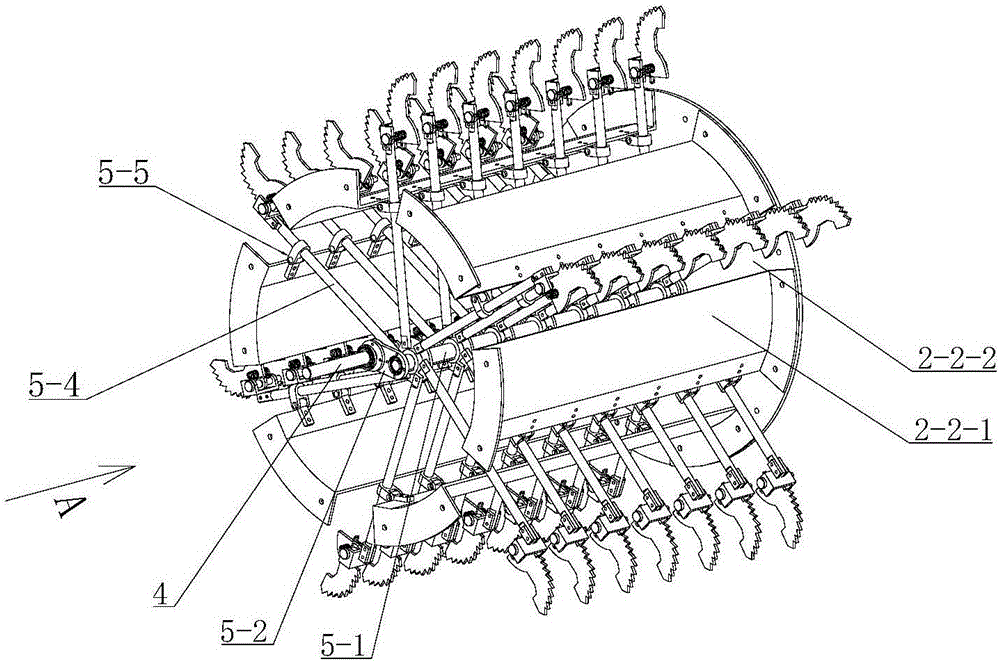 Eccentric bag breaking machine