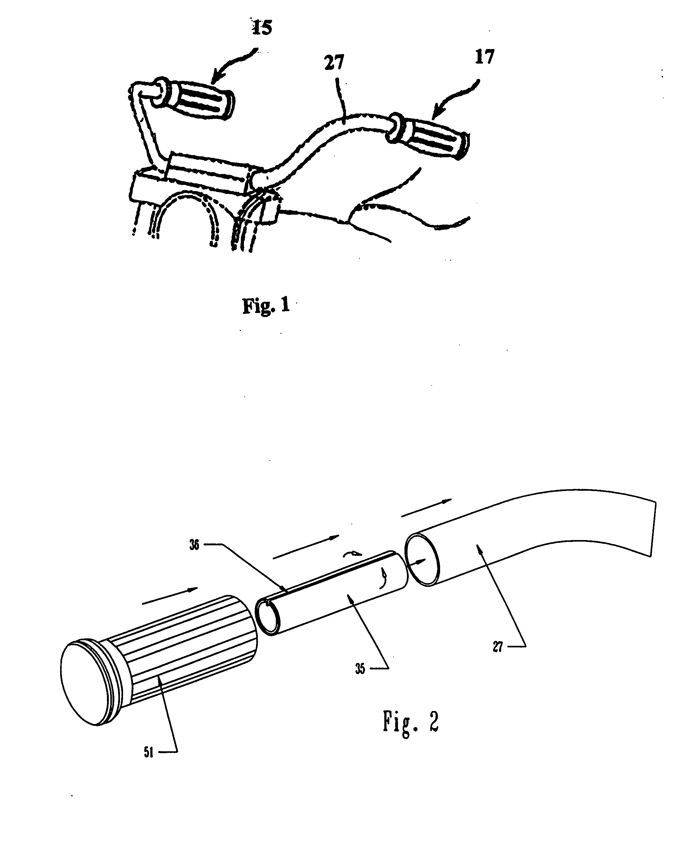 Internal handlebar heater