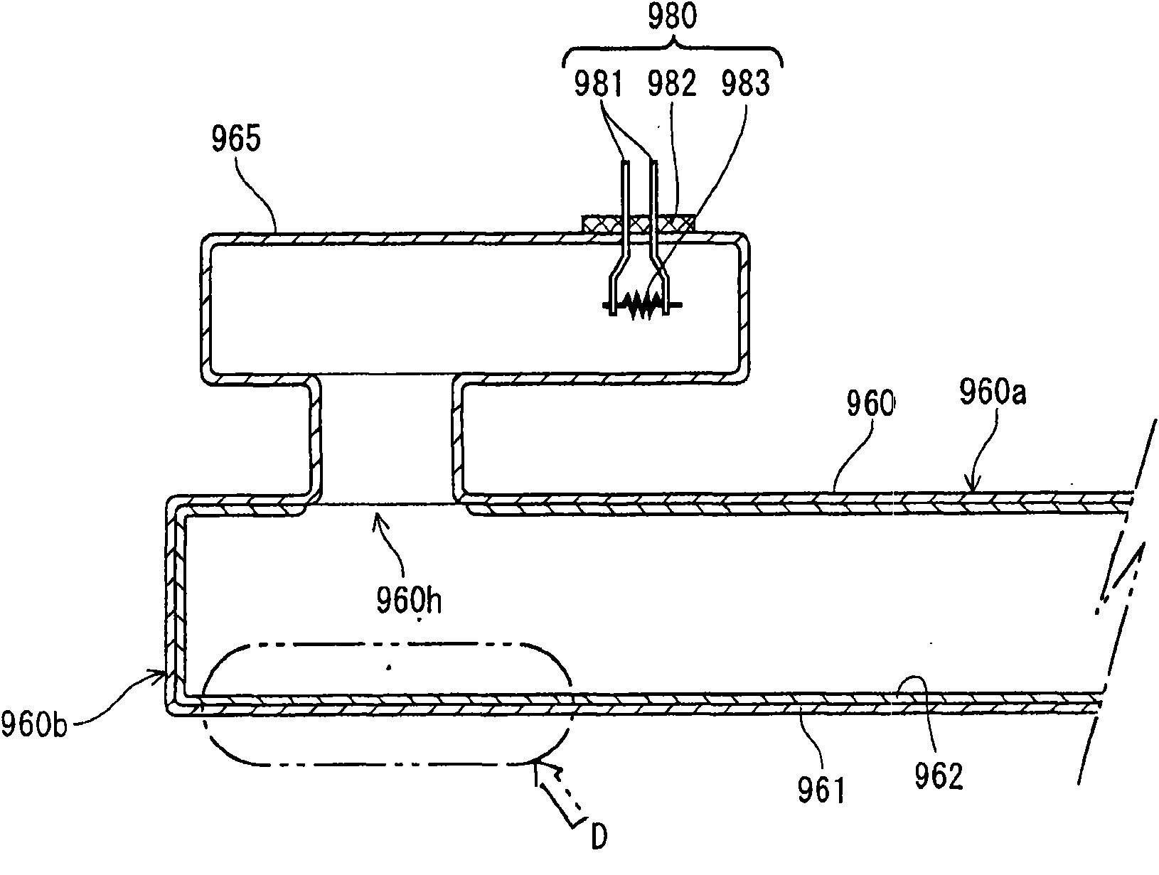 Fluorescent lamp having bulb whose end portion to which stem mount is welded, and a lighting apparatus having the fluorescent lamp