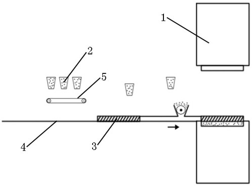 A kind of distributing equipment and its preparation method of imitation marble hole brick