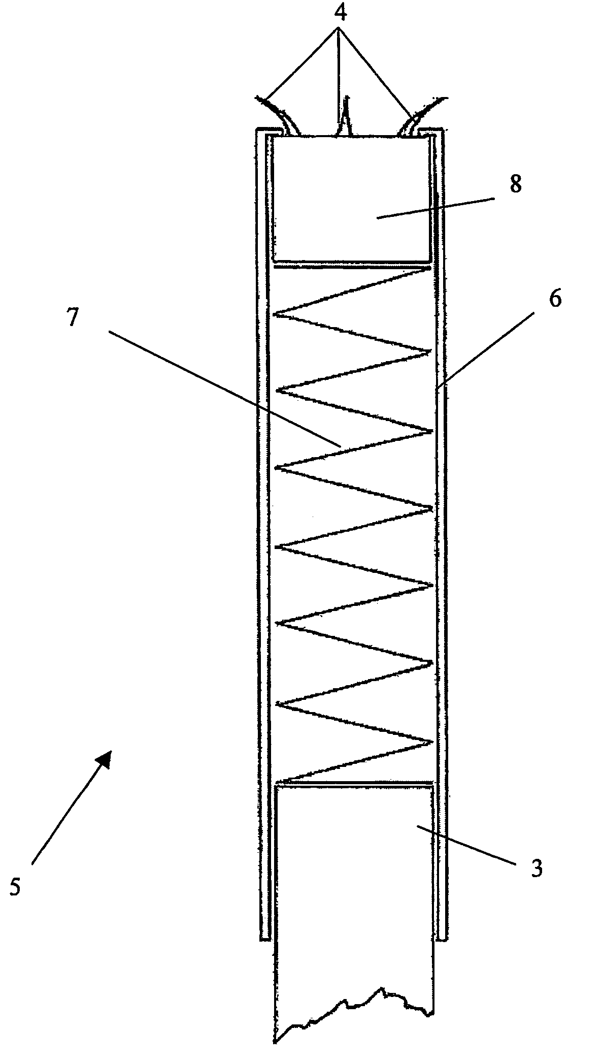 Closing sleeve for tunnels of folding curtains