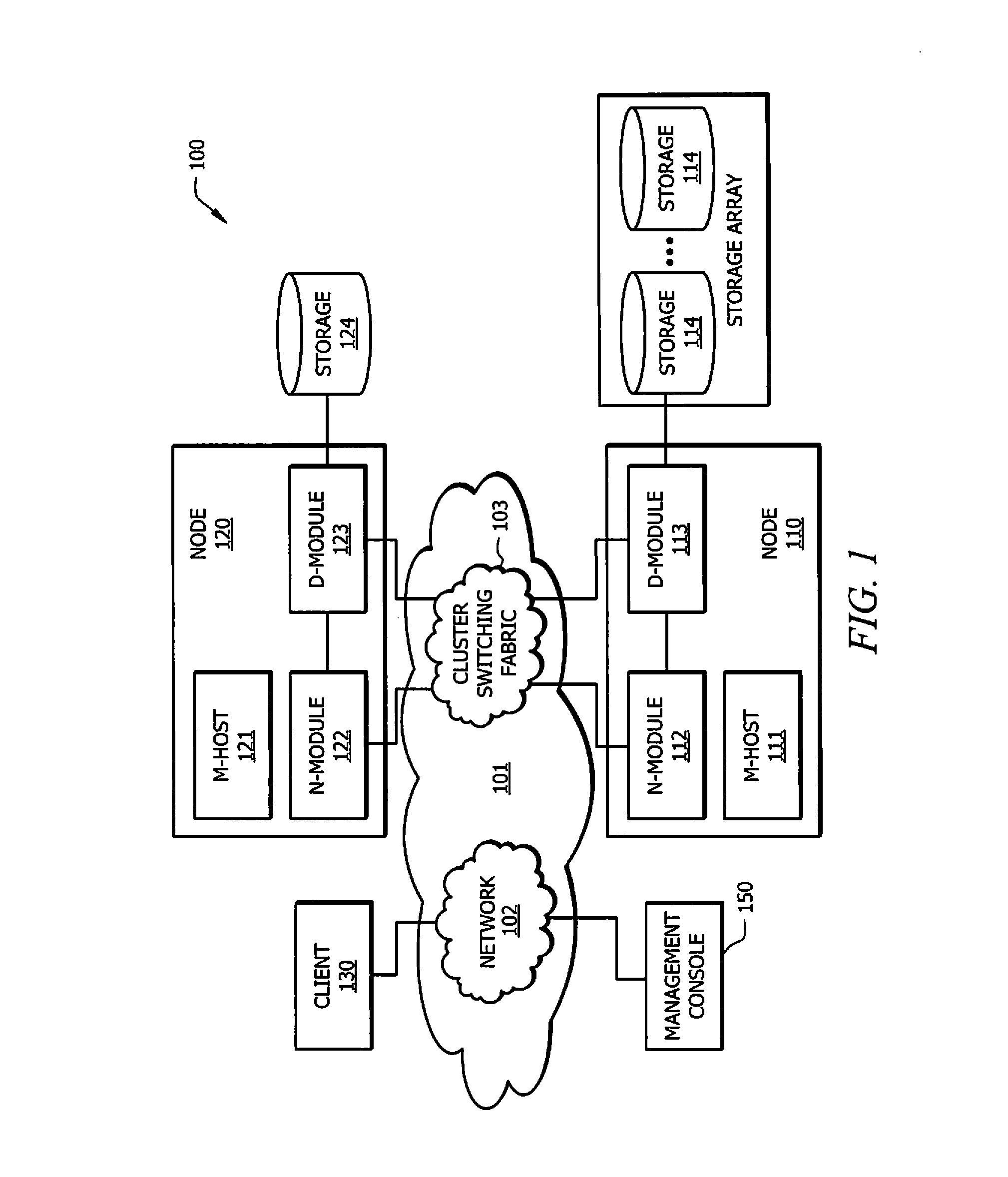 Method and system for name space propagation and file caching to remote nodes in a storage system