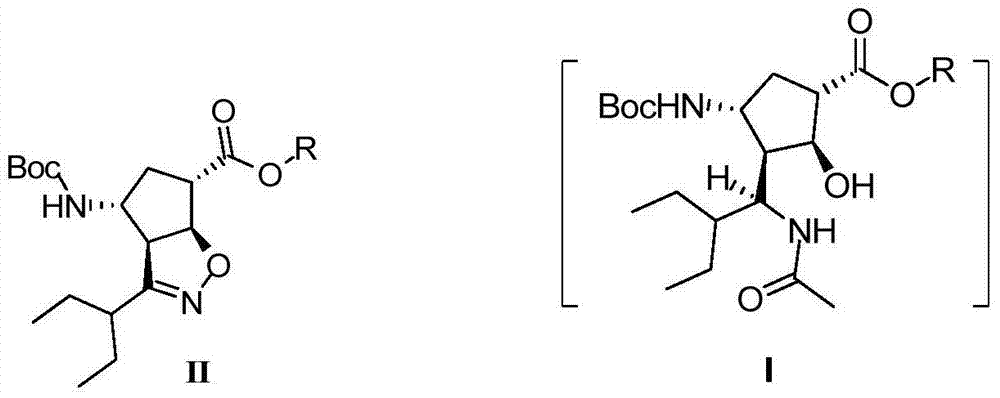 Method for preparing peramivir key intermediate