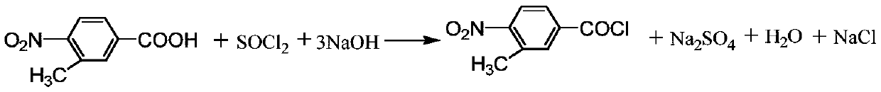 Production method of 3-methyl-4-nitrobenzoate trichloronitrile butyl ester