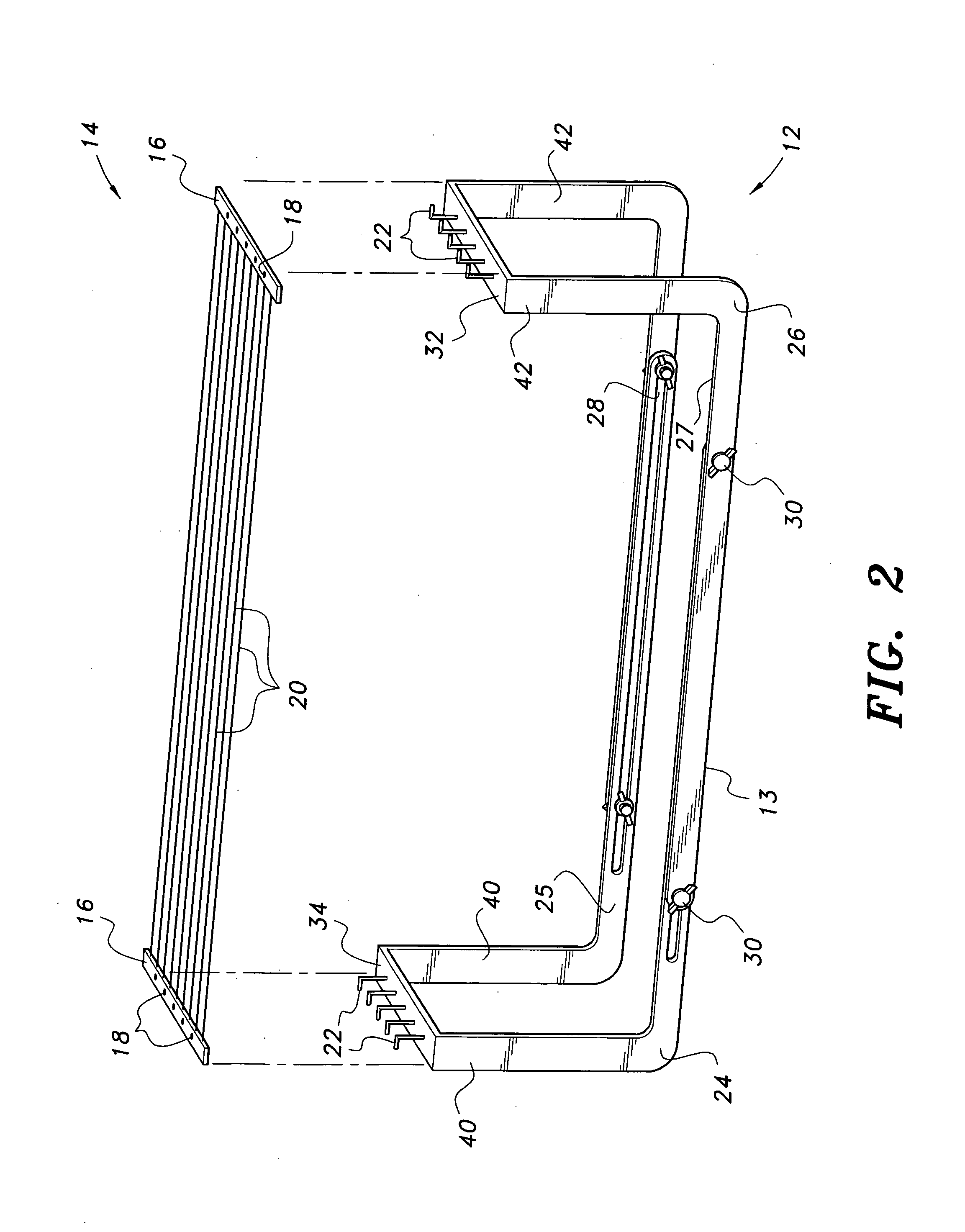 Beading loom with removable warp thread cartridge