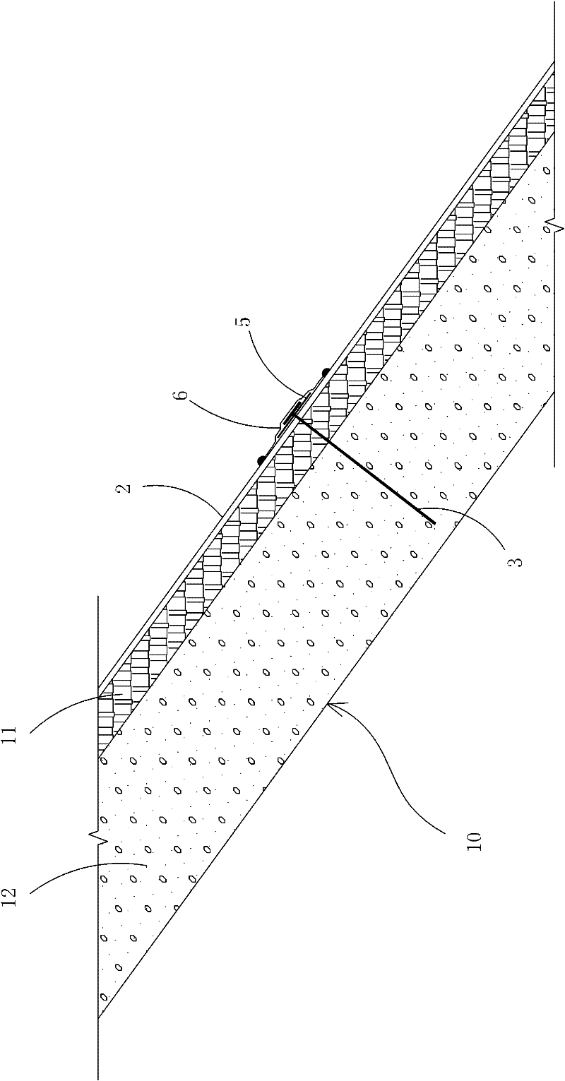 Weathering preventing and reinforcing method and structure of mudstone side slope of waste residue storage yard