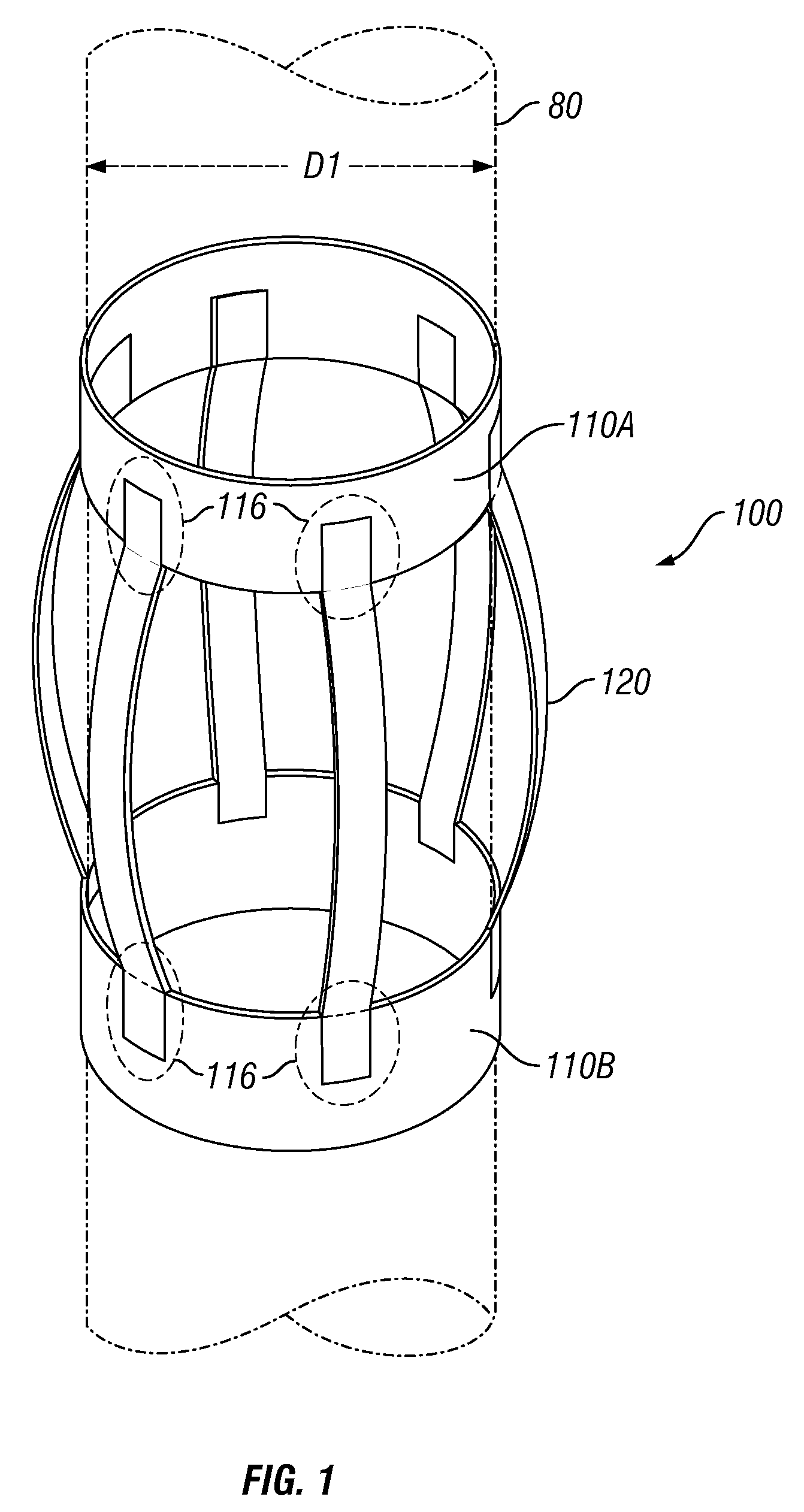 Expandable centralizer for expandable pipe string