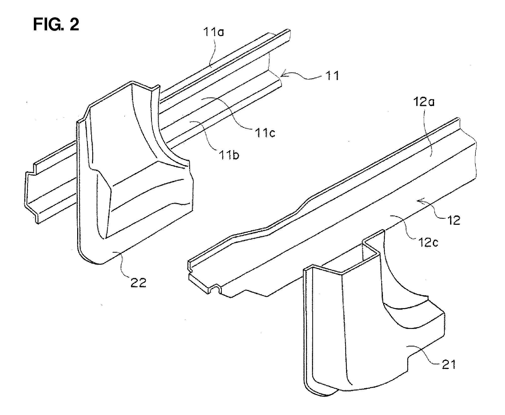 Frame structure for vehicle