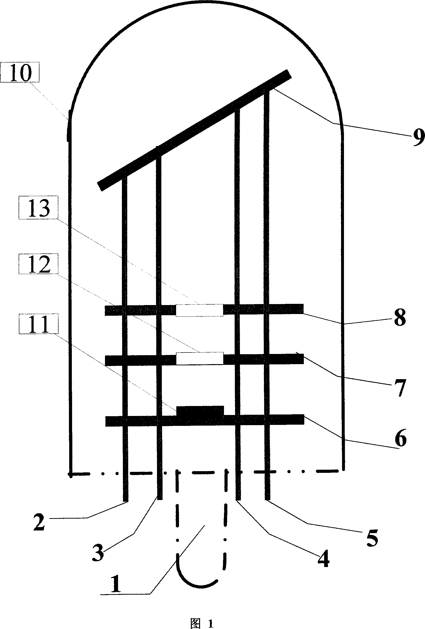 Field-emissive cathode X ray tube