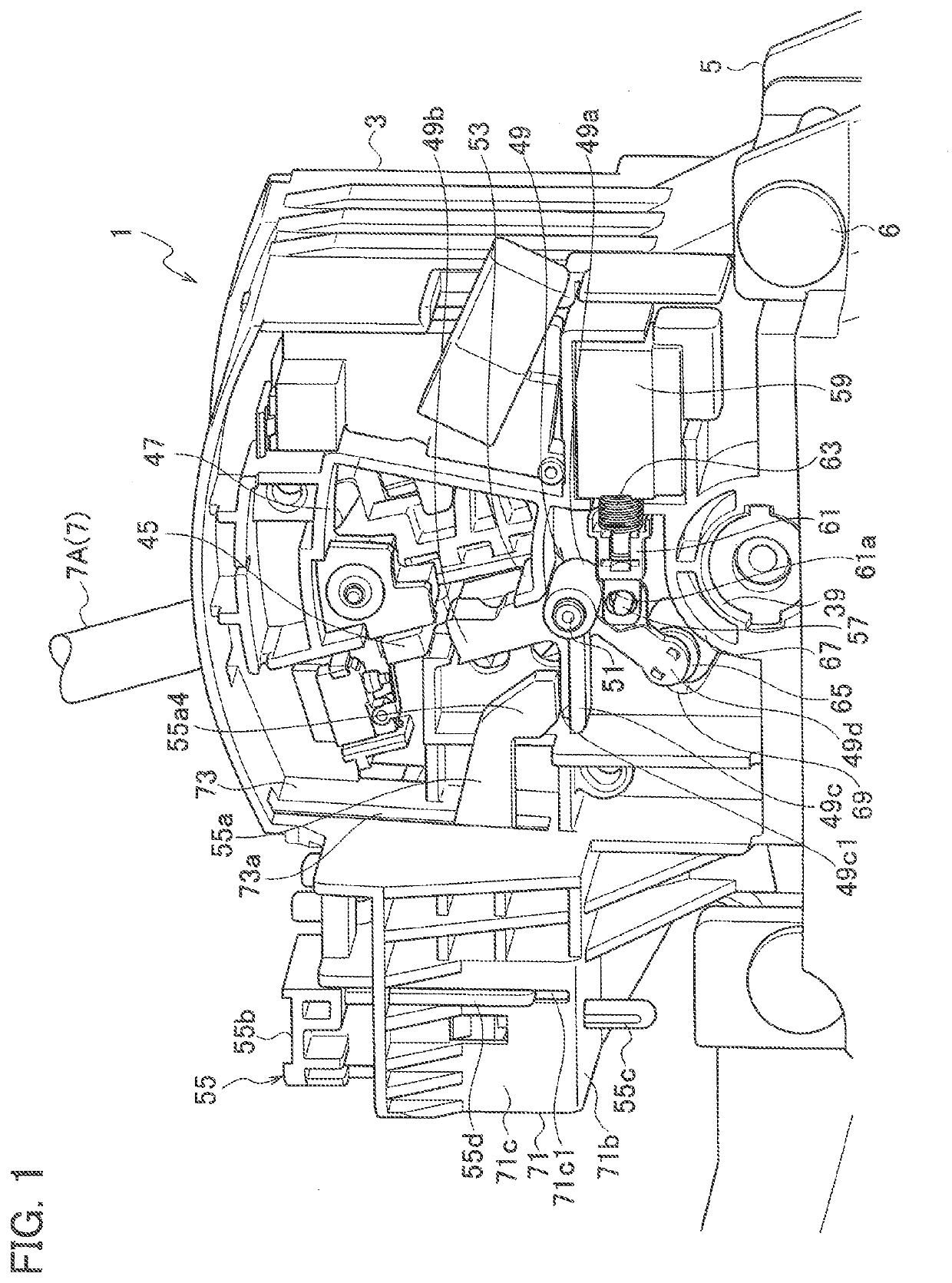 Gearshift lever device