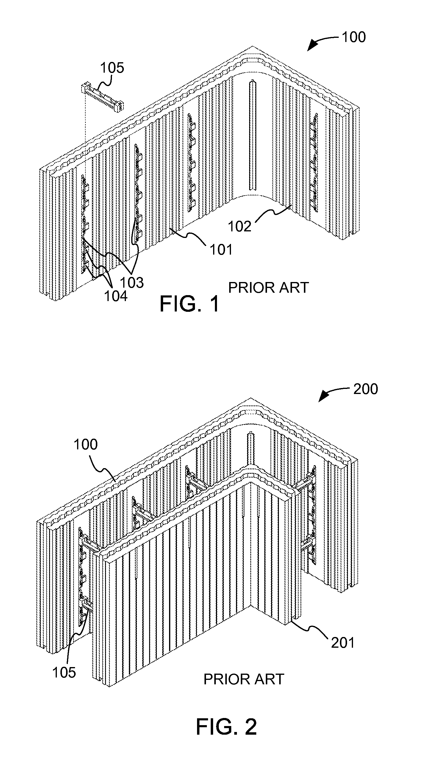 Hinged corner form for an insulating concrete form system