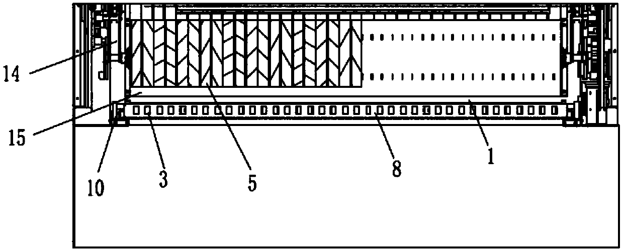 Filing cabinet having indication keys and capable of positioning each filing box