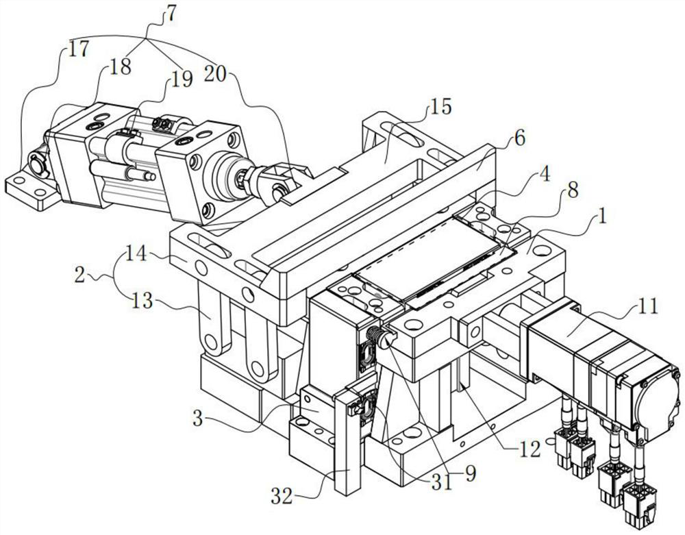 Automatic positioning device for battery pack cover plate welding