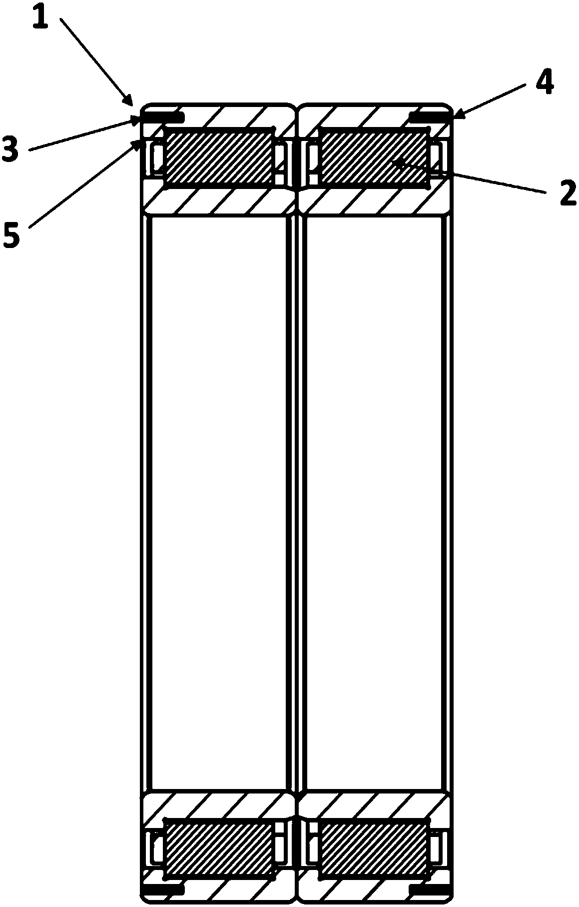 Bearing ring having opening grooves, and bearing