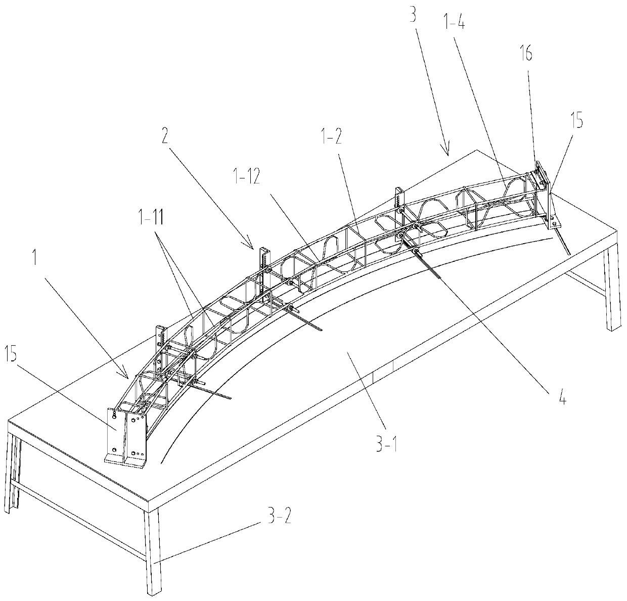 Rapid machining platform and method for grid steel frames