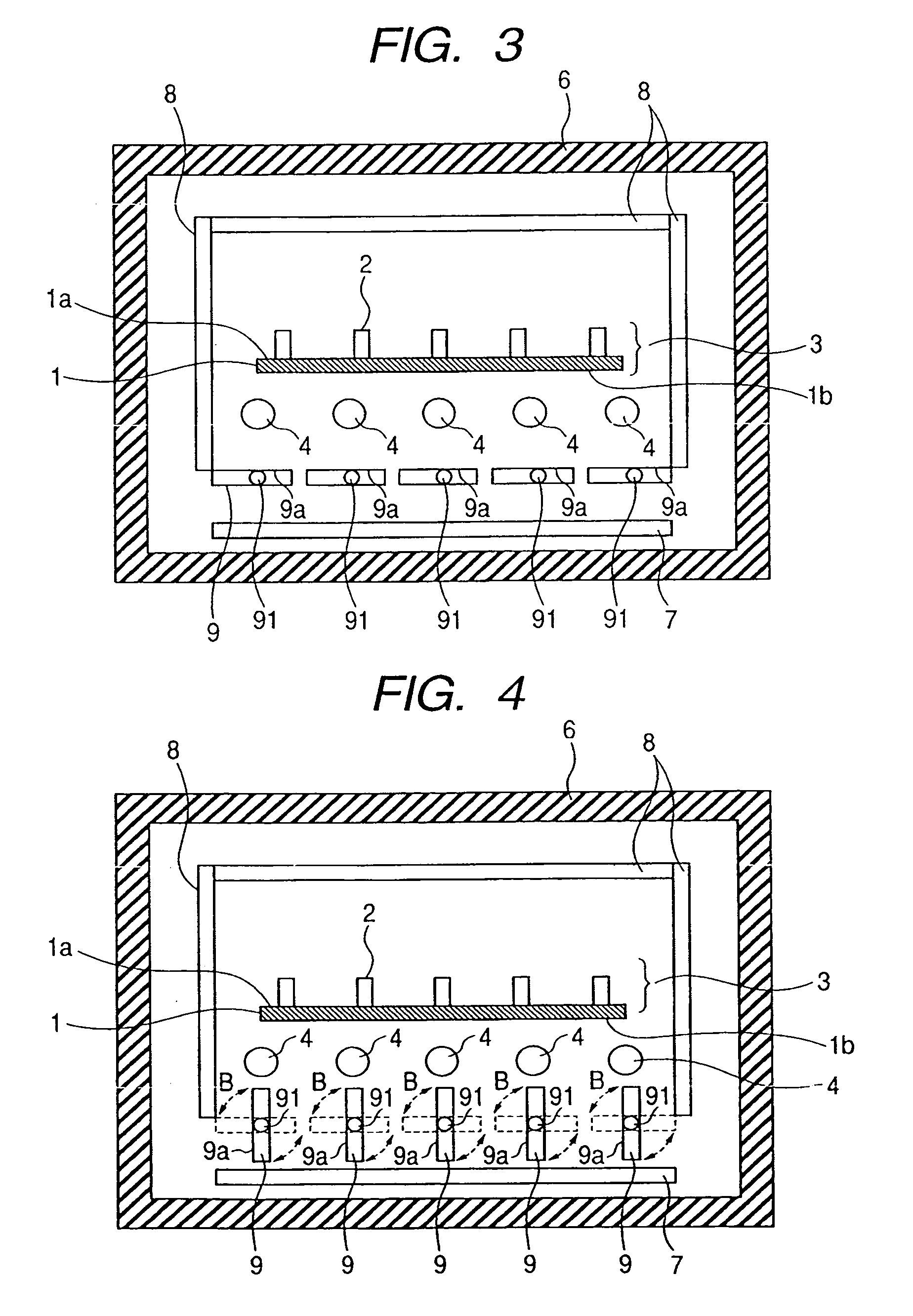 Heating/cooling method, manufacturing method of image displaying apparatus, heating/cooling apparatus, and heating/cooling processing apparatus