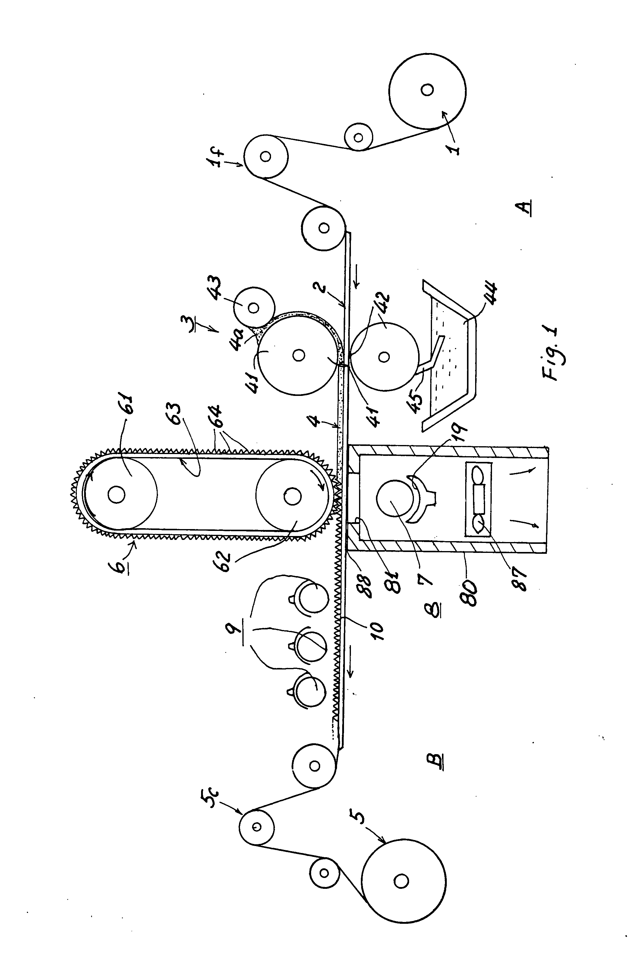 Method for forming structured film as molded by tape die