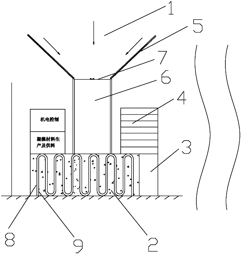 Algae-water separation port