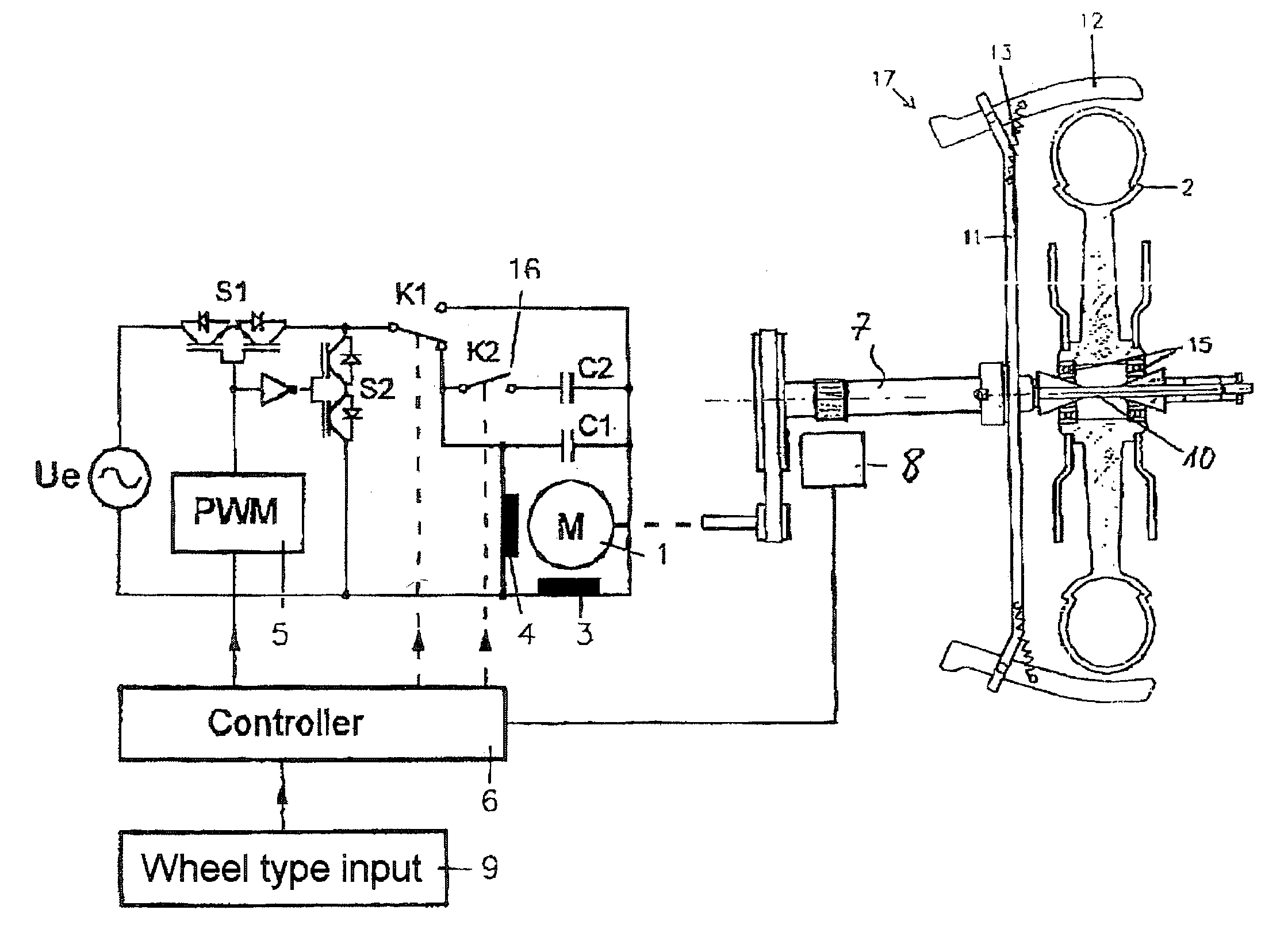 Method and apparatus for balancing a motor vehicle wheel