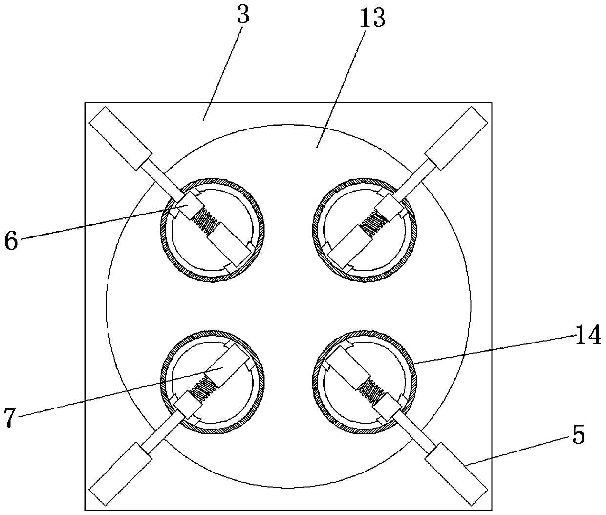 Semiconductor wafer electroplating clamping device