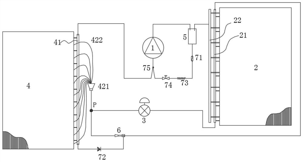 Refrigerating system of air conditioner