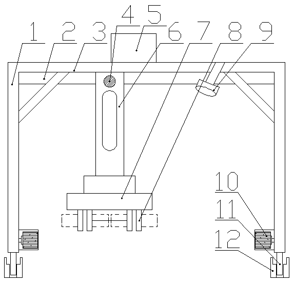 Feed automatic truck loading crane