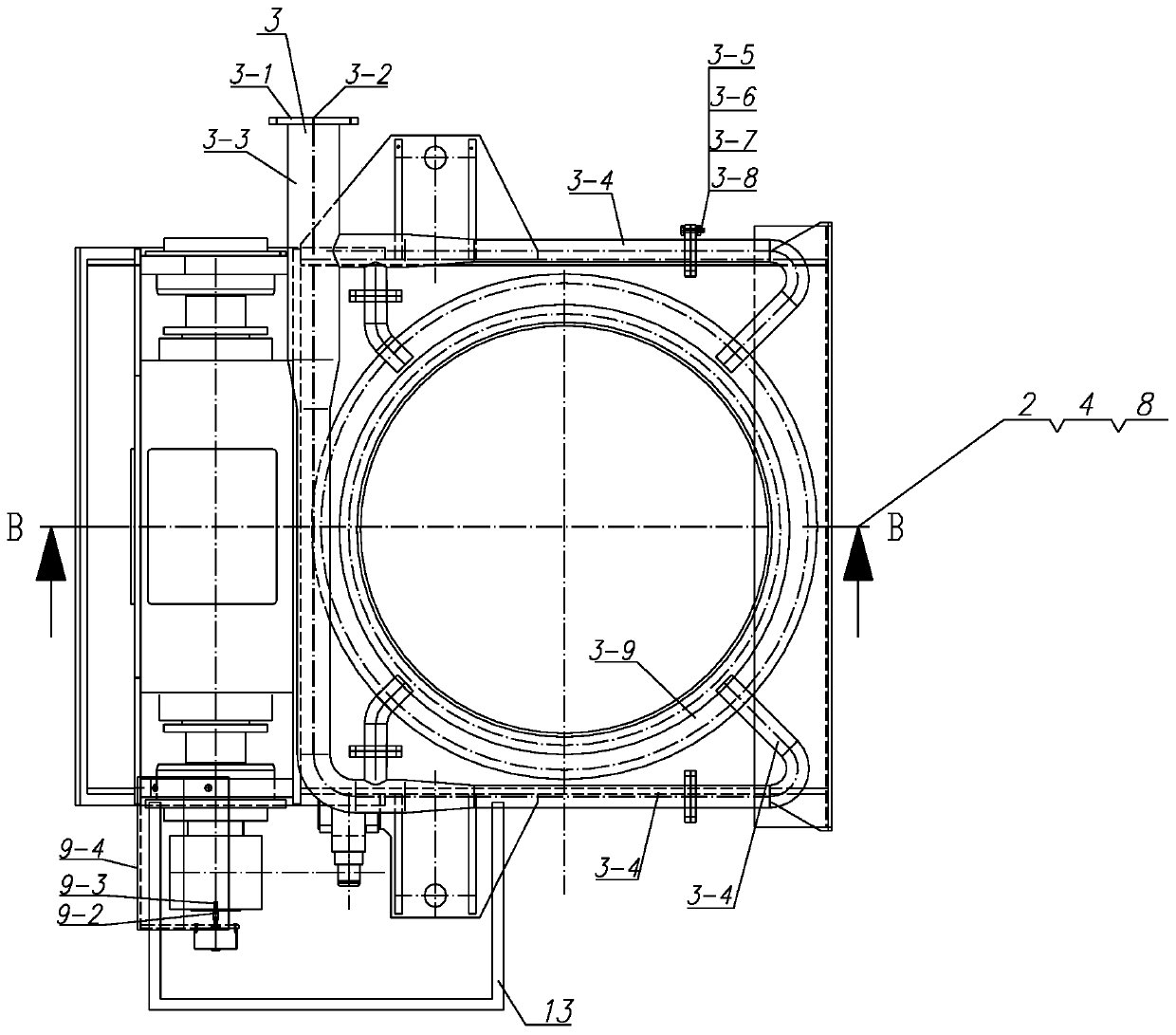 Large high-temperature releasing valve capable of rapidly replacing drive device