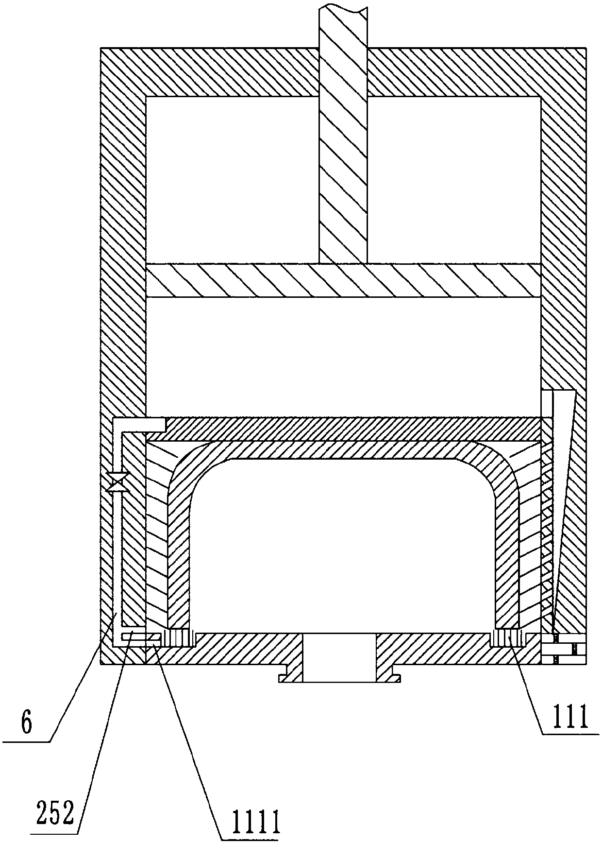 Spraying device for box of electric hoist