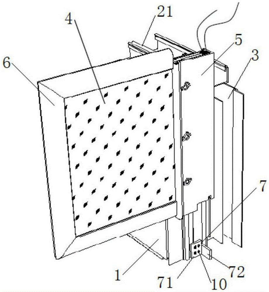 Glass curtain wall unit and glass curtain wall