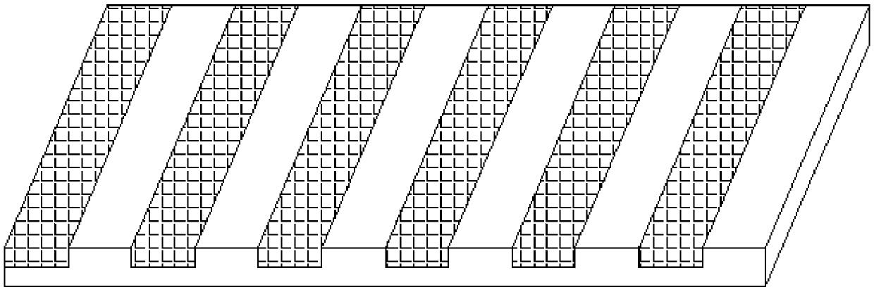 Strip interface constrained damping ballast bed for subway vibration and noise reduction and preparation method thereof