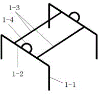 Recoverable and reusable combined floor reinforcing bar iron support