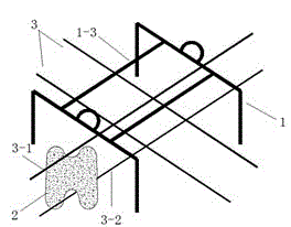 Recoverable and reusable combined floor reinforcing bar iron support