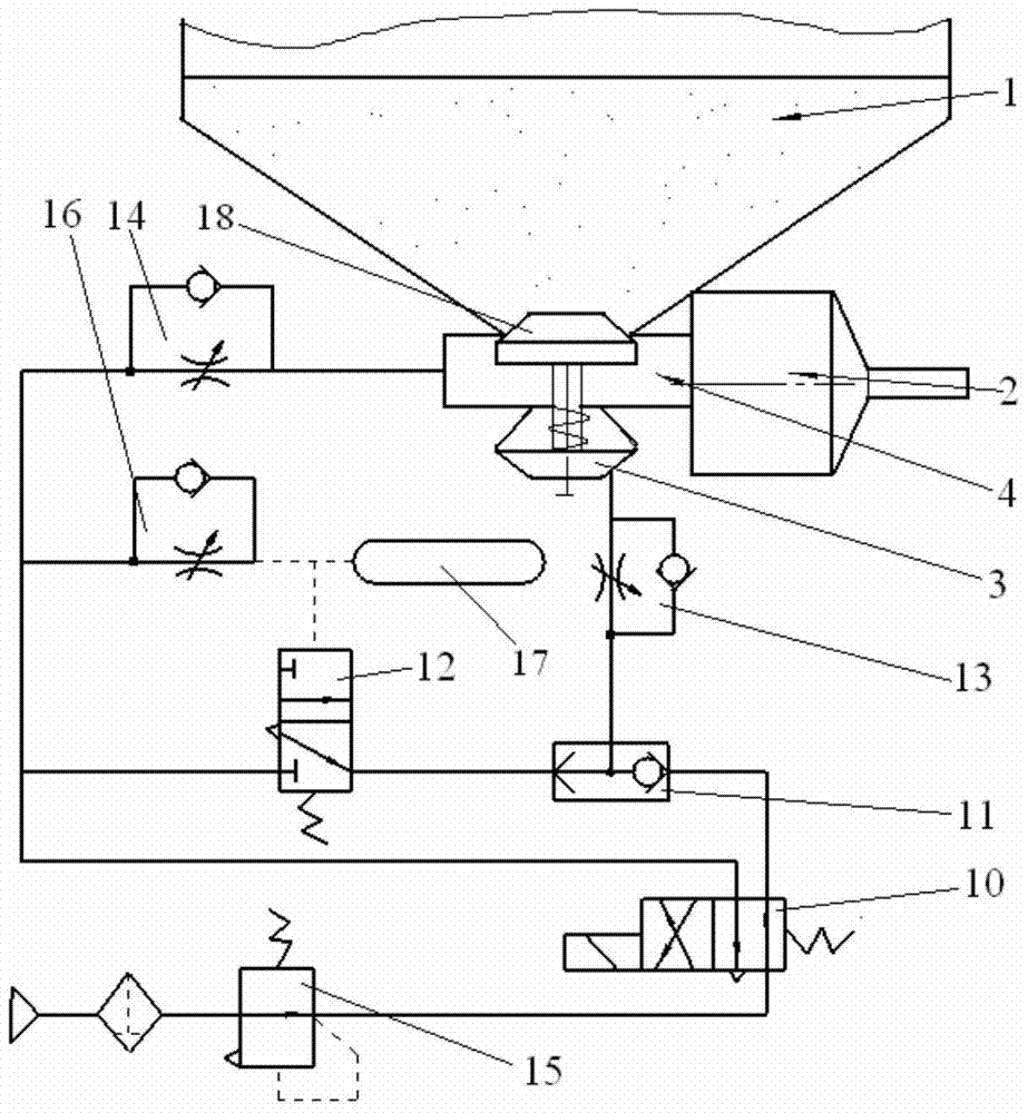 A working method of a pipe mold powder spraying machine