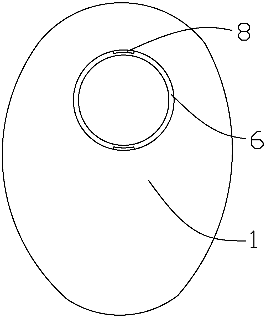 A kind of rotatable ostomy bag and using method thereof