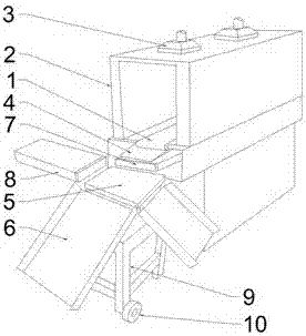 Dust removing and weighing mechanism of logistics conveying line