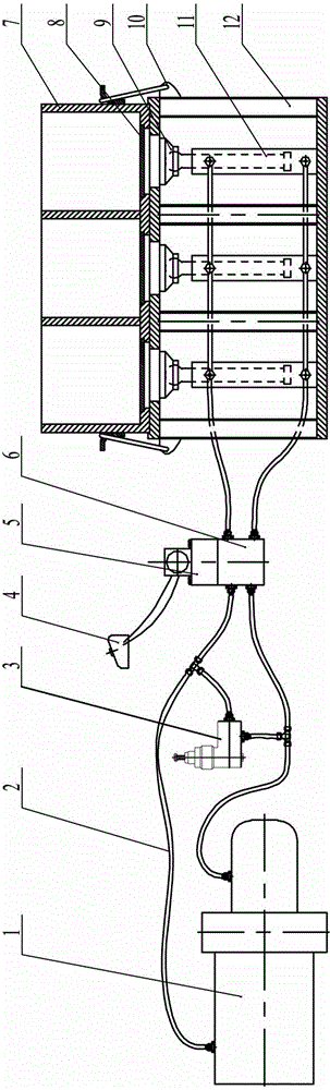 Concrete briquette automatic demoulding device and demoulding method