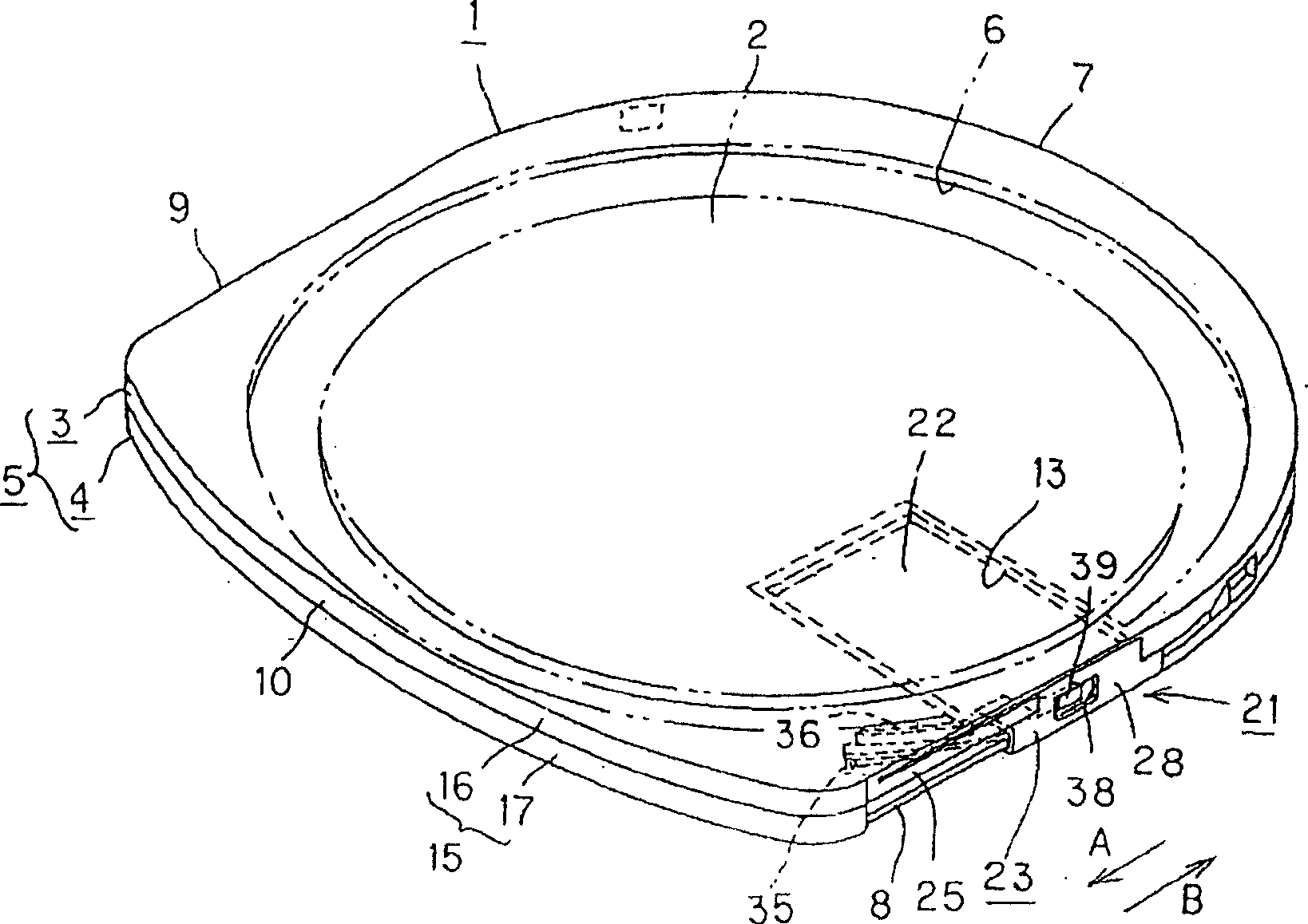 Disc cartridge, and disc recording and/or reproducing device using the same