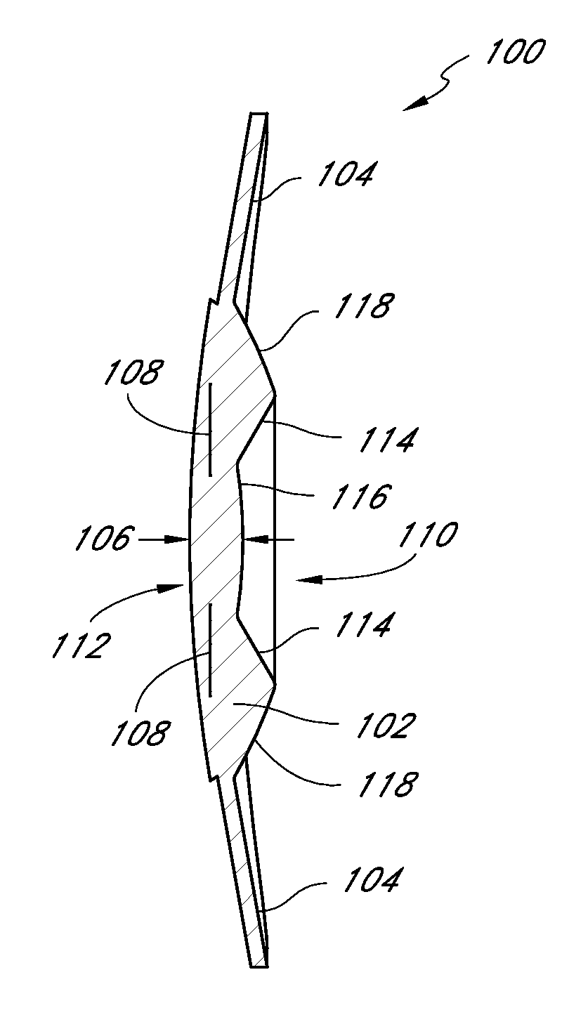 Masked intraocular implants and lenses