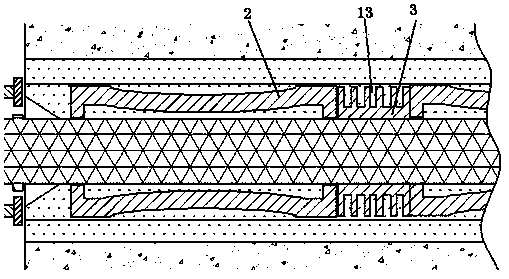 Safety support anchor rod in coal mine well