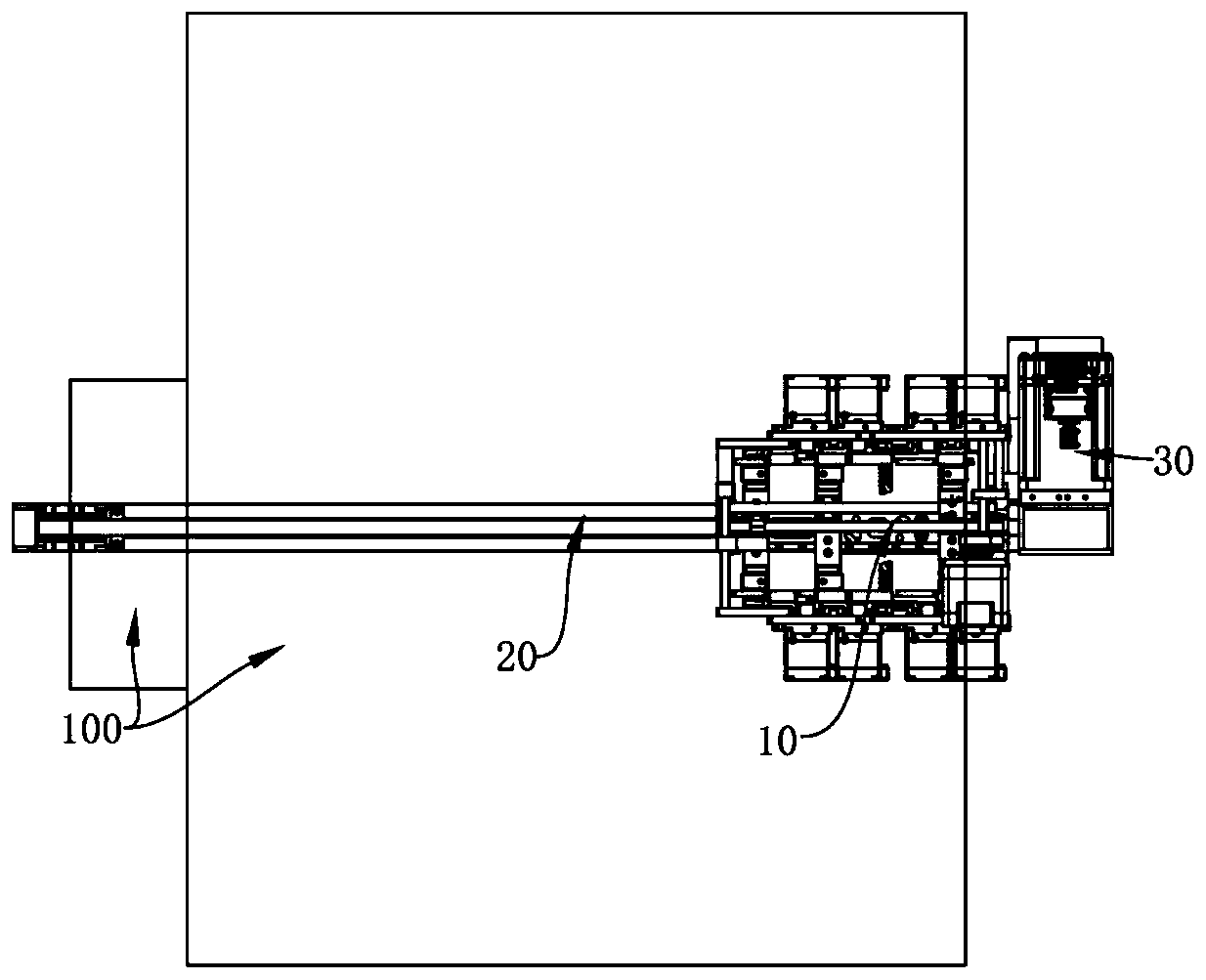 Integrated circuit material grabbing and putting device