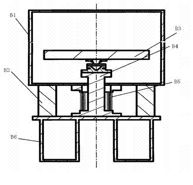 Vacuum operating platform with damping mechanism