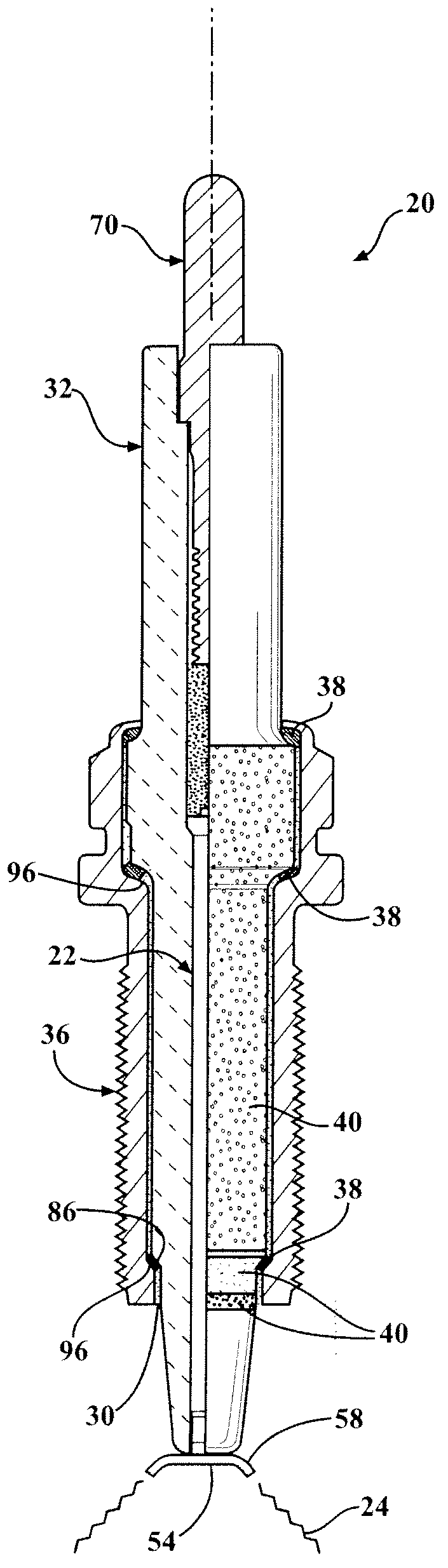 Corona igniter with improved corona control