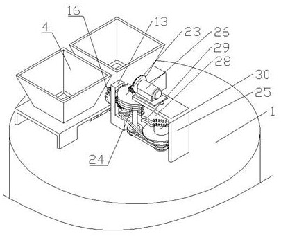 Concrete mixing device for constructional engineering