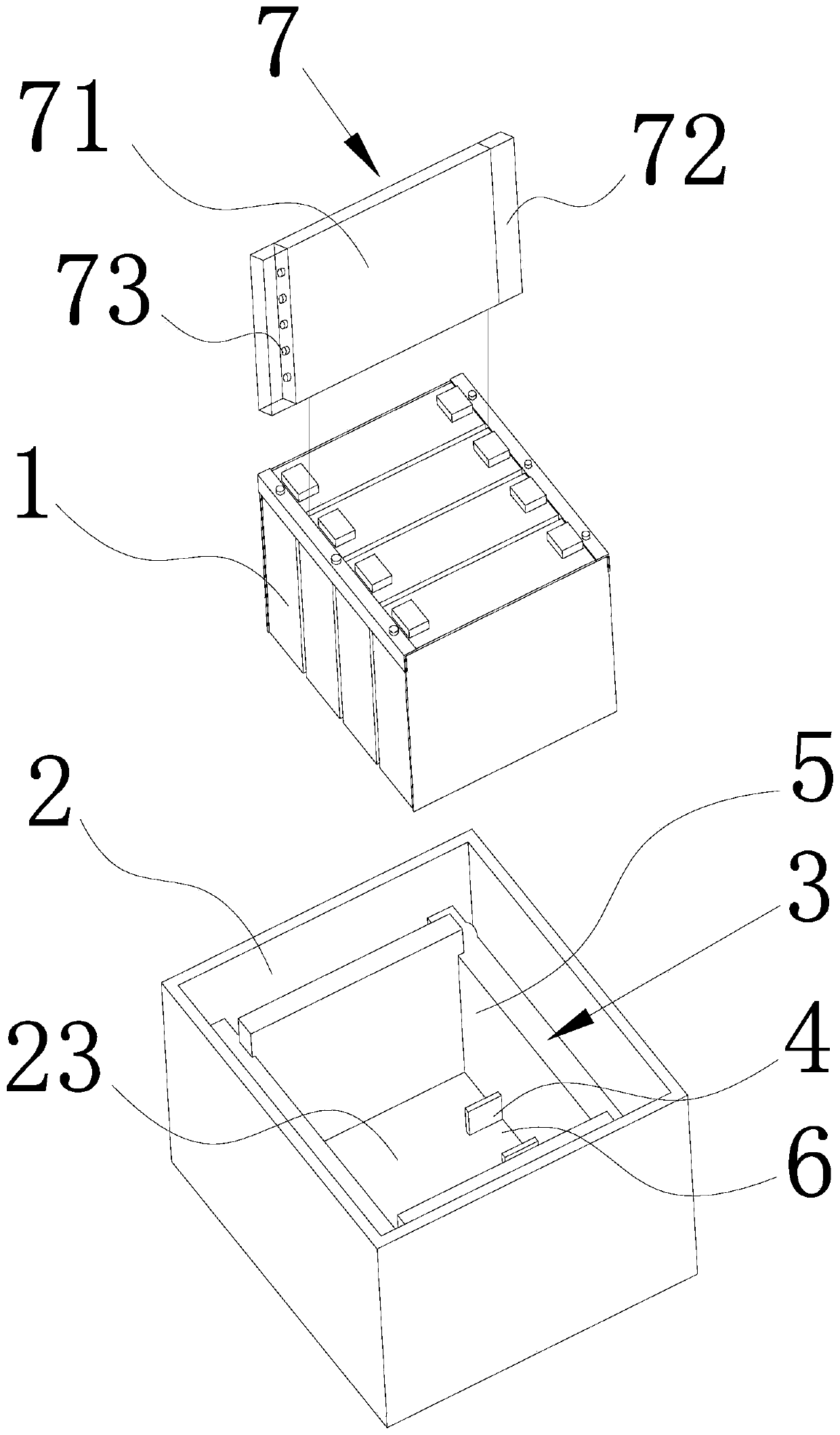 A battery pack structure