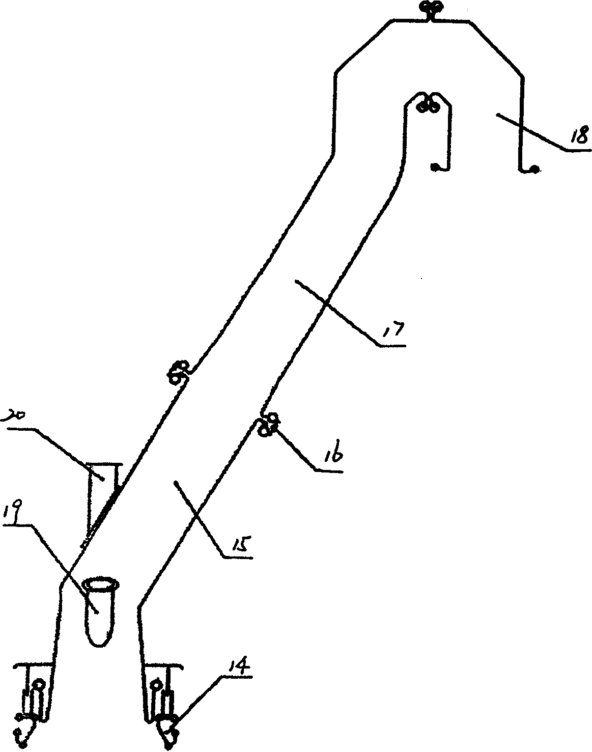 Mouth fixed section flue of gasification cooling flue for steel-making converter