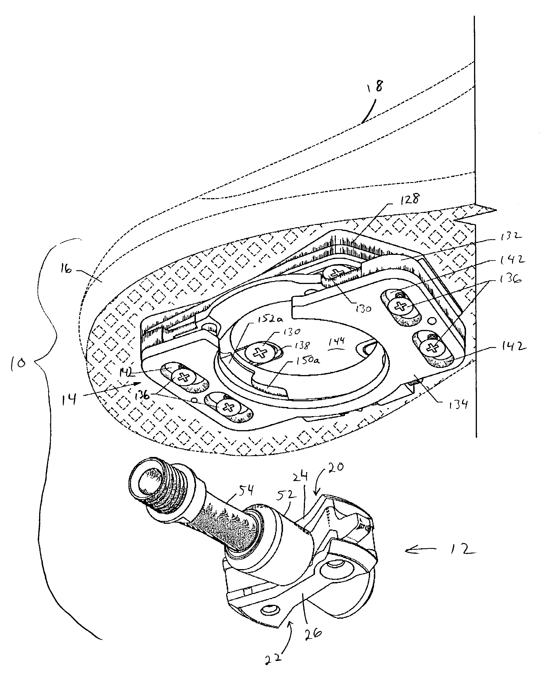 Pedal and related pedal/cleat assembly