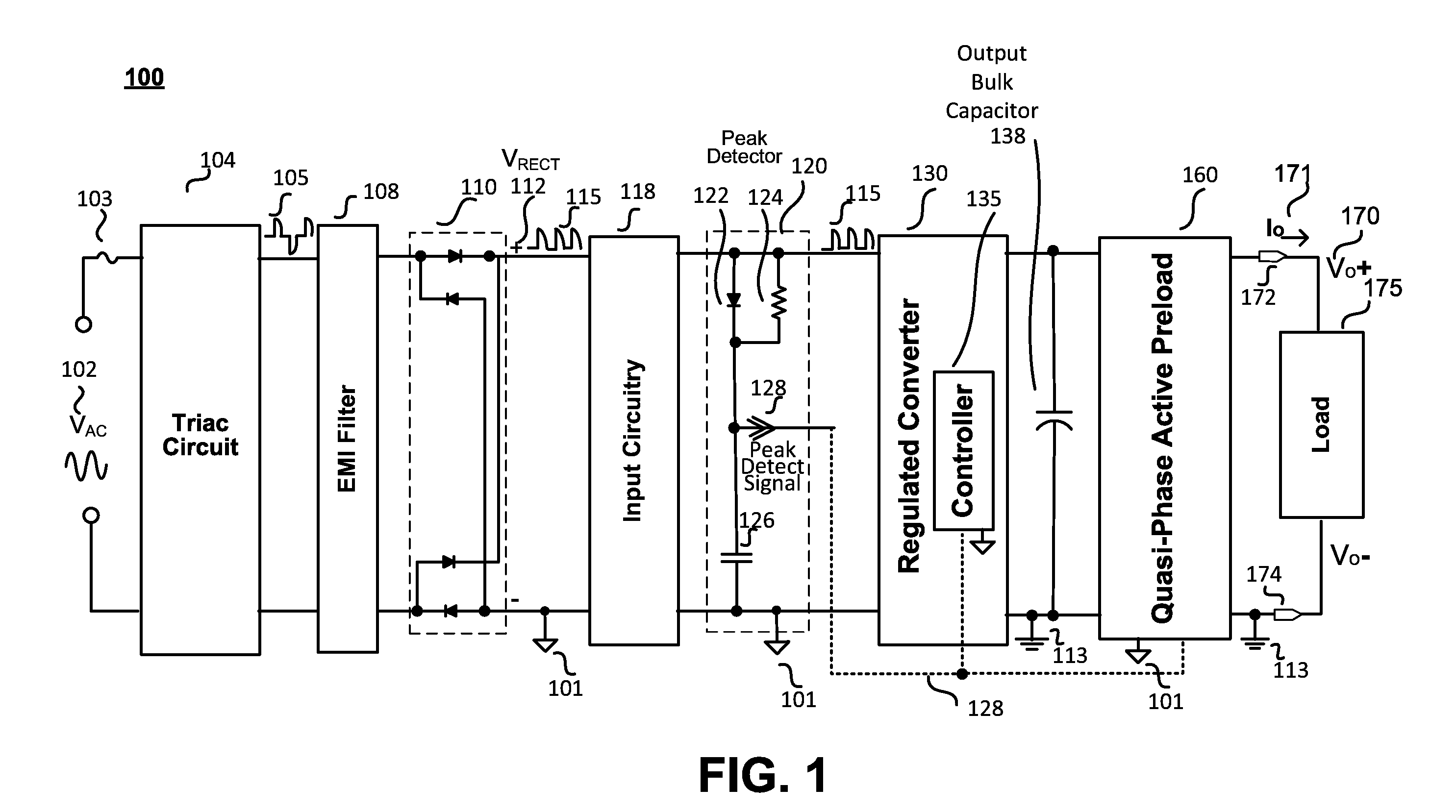 Lossless preload for LED driver with extended dimming